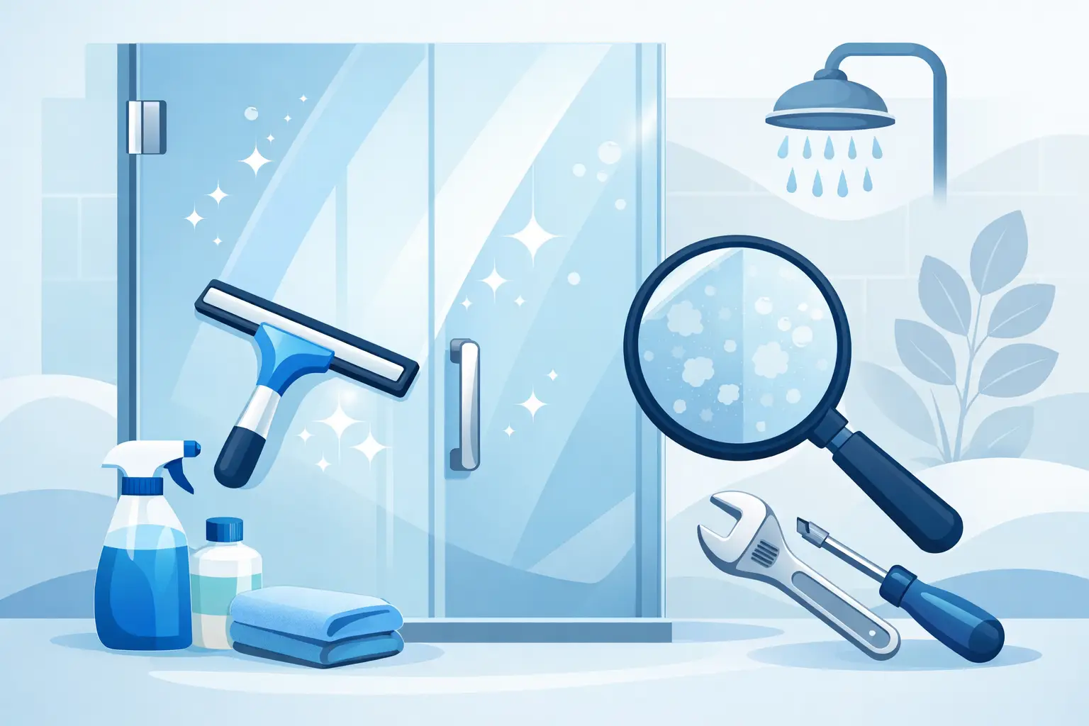 Shower Door Maintenance Guide for Clear Glass