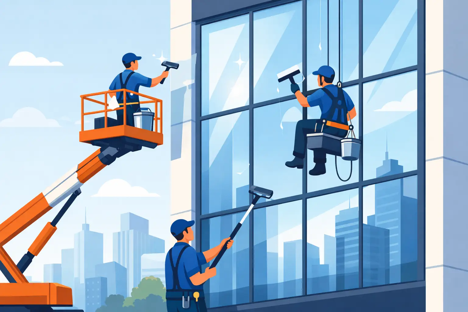 Can Professionals Clean Tall Windows?