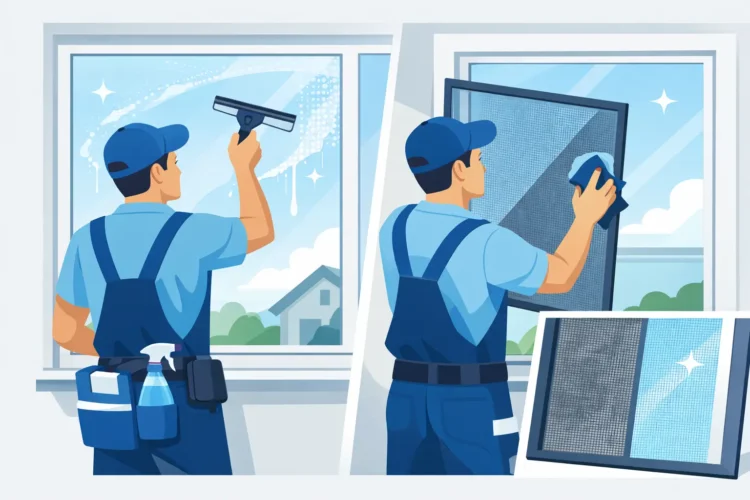 Do Window Cleaners Clean Screens Too?