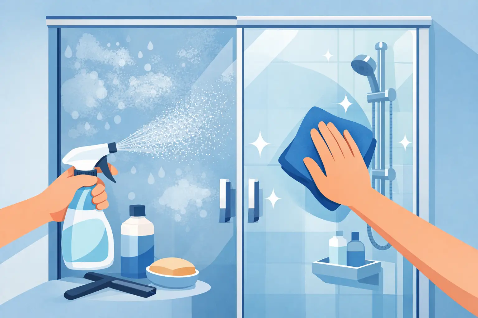 How to Maintain Shower Glass Doors Without Buildup