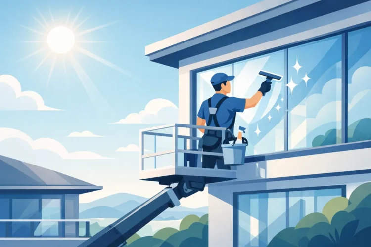 Upper Floor Window Cleaning Results That Shine