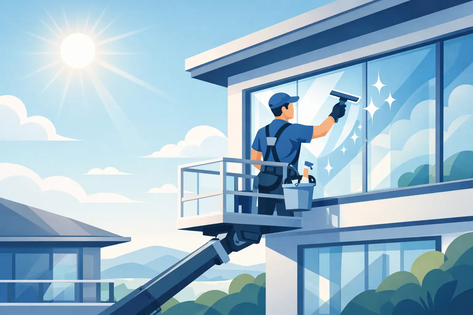 Upper Floor Window Cleaning Results That Shine