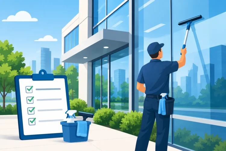 Office Window Cleaning Checklist for Better Curb Appeal