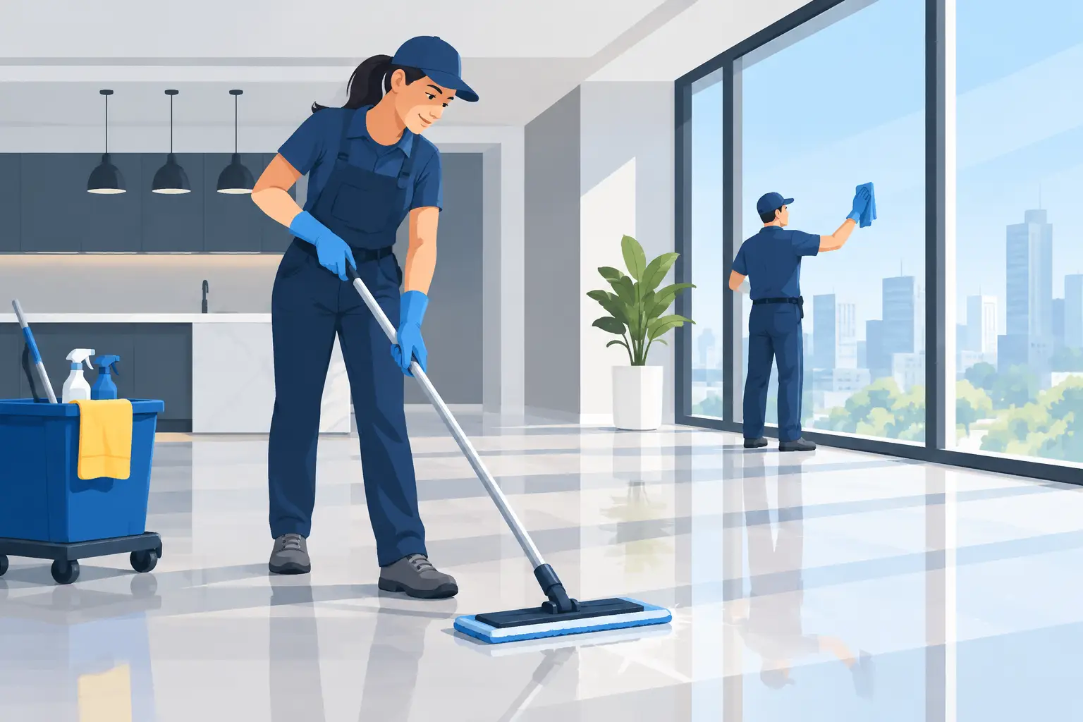 Post Construction Cleaning That Shows the Finish