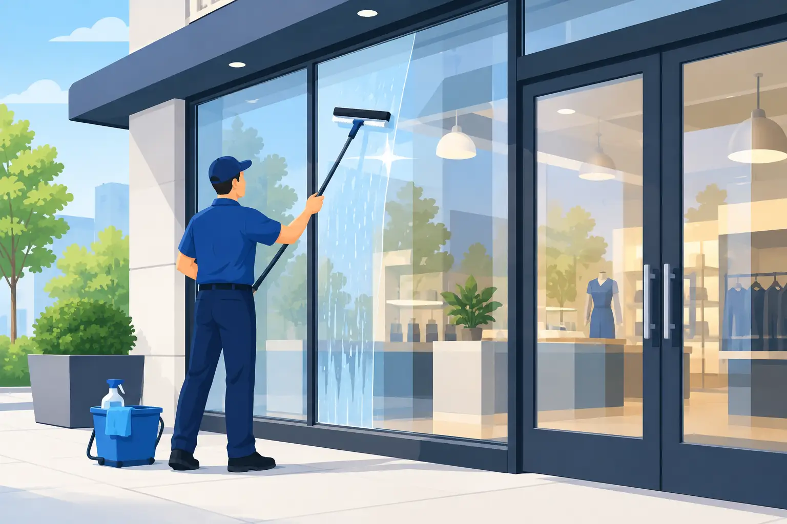 Top Benefits of Storefront Window Washing